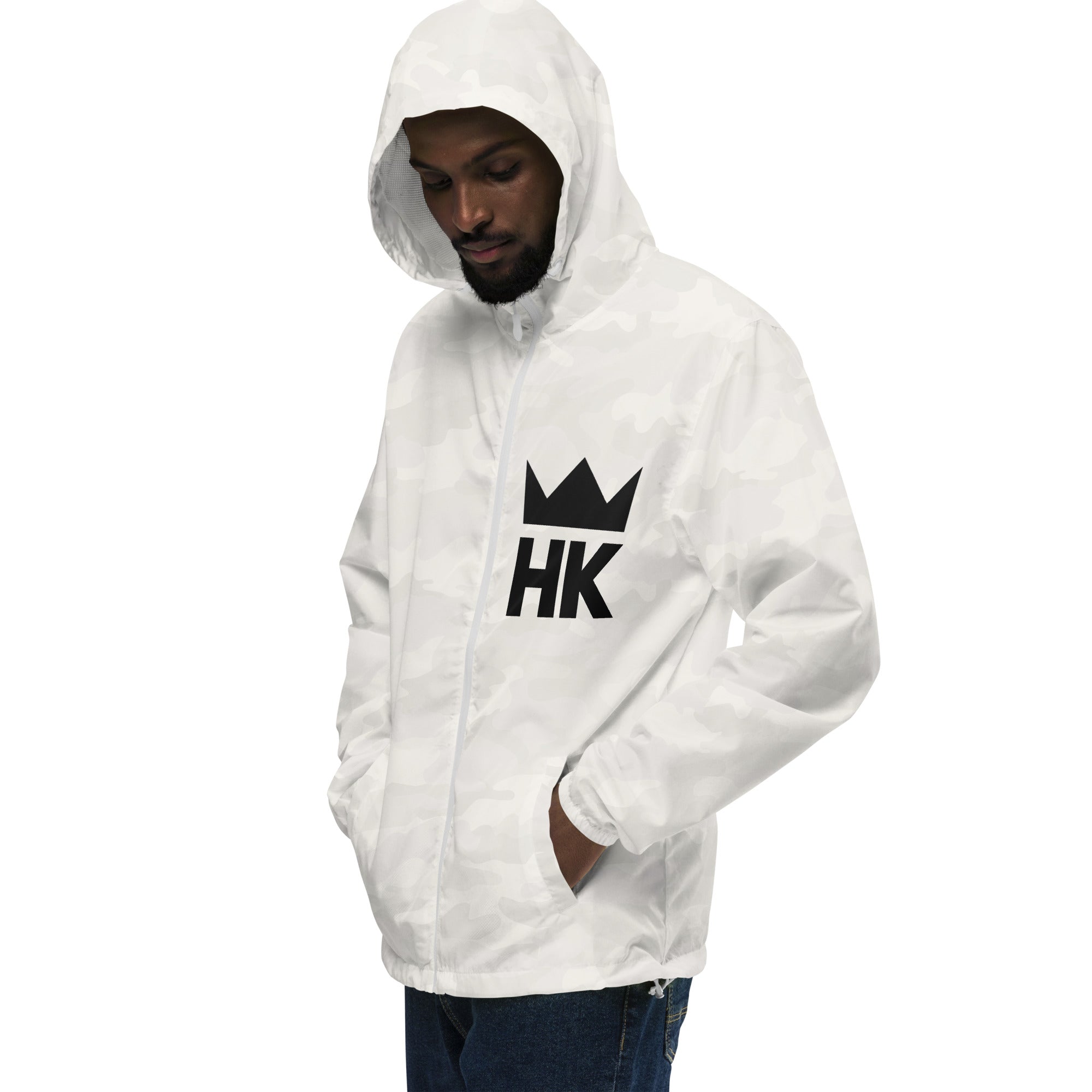 H & K Camo Swole Life lightweight zip up windbreaker