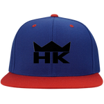 H & K BLK Crown  Flat Bill Snapback Hat
