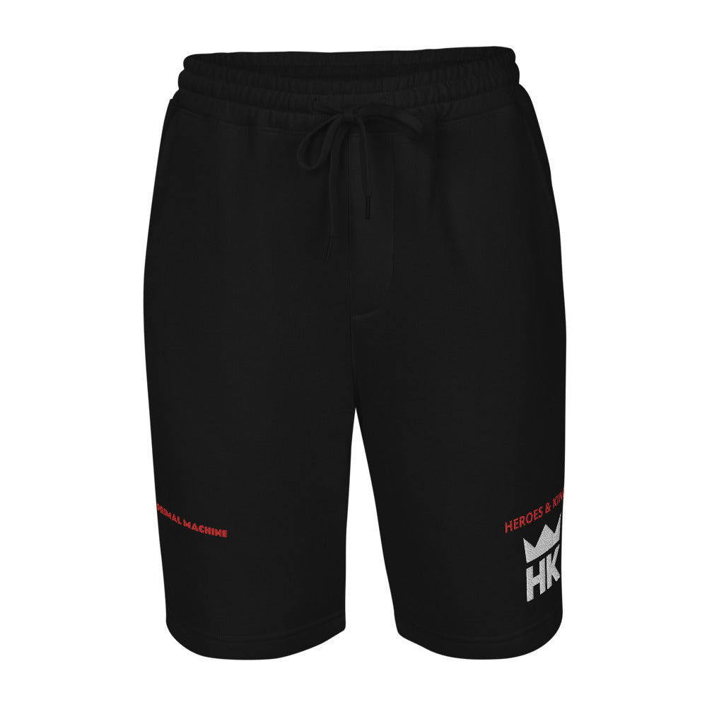 H & K Primal Men's Embroidered fleece shorts